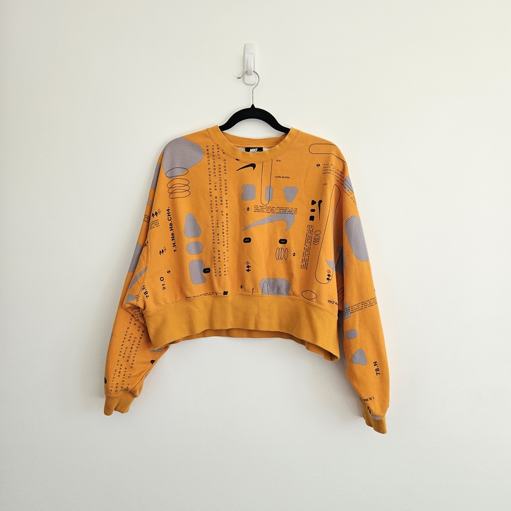 Nike Womens Crewneck Crop Sweatshirt Size XS